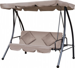 Hollywoodská houpačka s funkcí polohování, 200 x 125 x 170 cm | béžová č.1