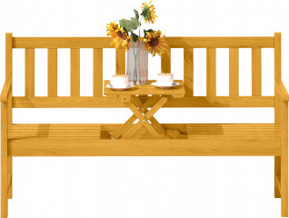 Zahradní dřevěná lavice, 149 x 56,5 x 89 cm | teak č.1
