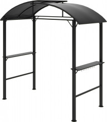 Zahradní altán s dvojitou střechou, 233 x 110 x 235 cm | tmavě šedý č.1