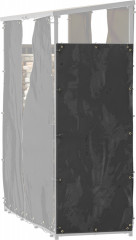 Obal na stojan na palivové dříví, 148 x 62 cm | černý č.1
