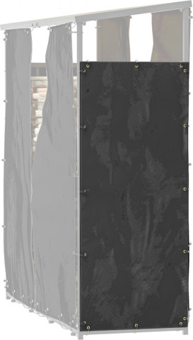 Obal na stojan na palivové dříví, 148 x 62 cm | černý č.3