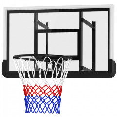 Basketbalový koš s deskou, průměr 45 cm | černý