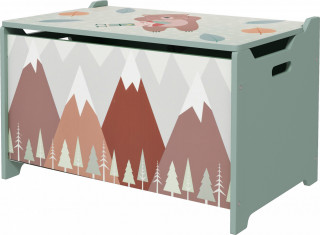 Truhla na hračky s dětským designem, 60 x 37 x39 cm | vícebarevná