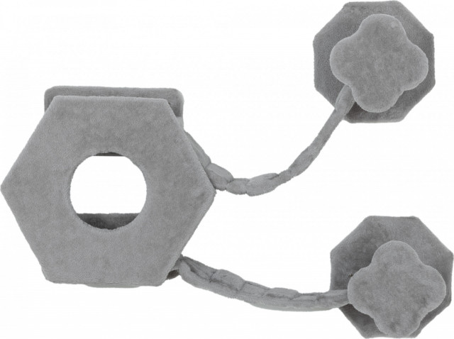 Šplhací stěna pro kočky do 5 kg | světle šedá č.4