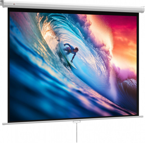 Projekční plátno, 181 x 8 x 138 cm | bílé č.3