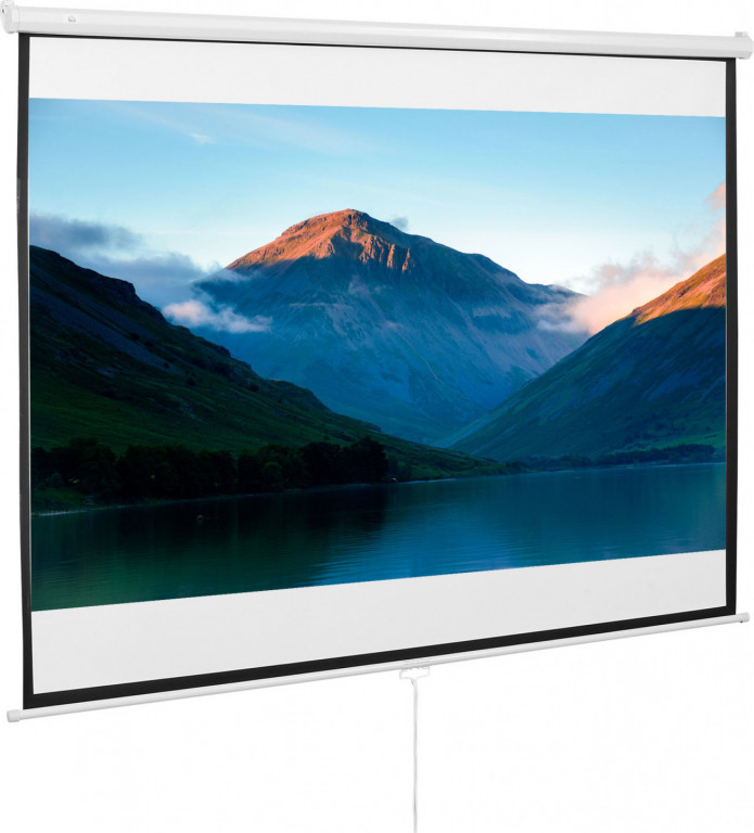 Projekční plátno 203 x 152 cm | bílé + černé