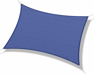 Obdélníková sluneční plachta, 4 x 3 m | modrá č.1