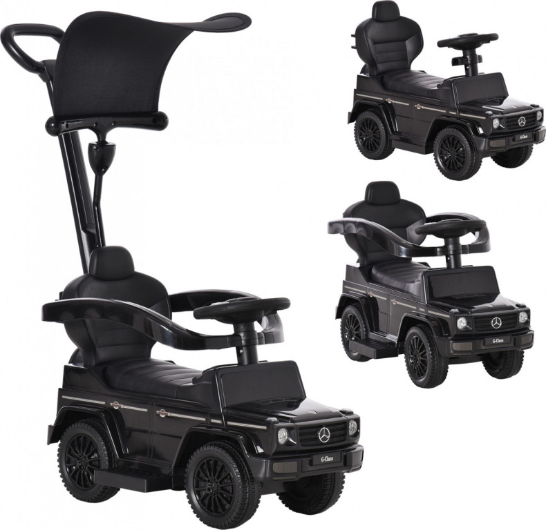 Dětské vozítko s víceúčelovou výbavou | černé