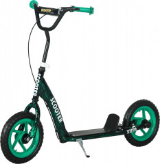 Dětská koloběžka se stojánkem | zelená č.1