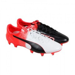 Kopačky Puma evoSpeed SL-S II FG 10380701 | Black - White - Red | veľkosť 42 (US 9 / UK 8)