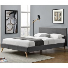 Čalúnená posteľ Toledo 140 x 200 cm | tmavo šedá č.1