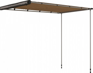 Markýza na auto, 160 x 250 x 125-225 cm | khaki č.1