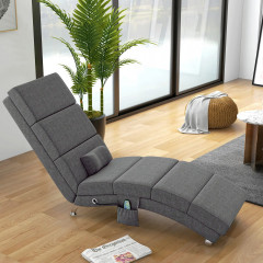 Polohovací křeslo s vysokým opěradlem, 56 x 168 x 84 cm | šedé č.2