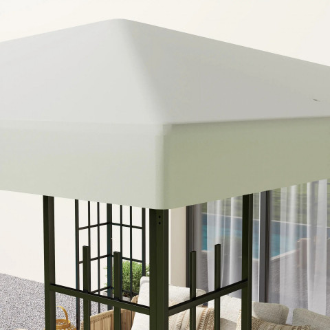 Náhradní střecha pro zahradní altán 3 x 3 m | světle šedá č.4