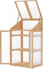 Mini skleník 70x50x120 cm | hnědý č.1