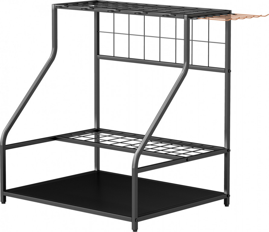 Organizér na zahradní nářadí 84x53x73cm | černý