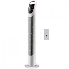 Tichý sloupový ventilátor 18x18x78,5 cm | bílý č.1