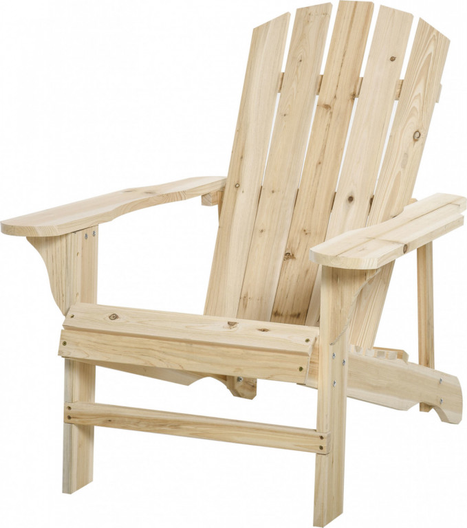 Dřevěné zahradní křeslo 78x89x88 cm | přírodní