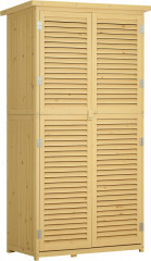 Dřevěná kůlna na nářadí 87x46,5x160 cm | přírodní č.1