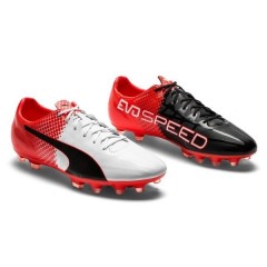 Kopačky Puma evoSpeed SL-S II AG 10380601 | White - black - red blast | veľkosť 45 (US 11,5 / UK 10,5) č.1