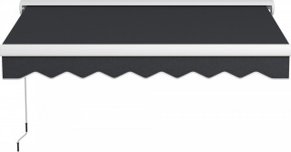 Elektricky a manuálně zatahovací markýza 250 x 200 cm | šedá č.1