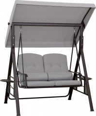 Zahradní třímístná houpačka 162 x 118 x 173 cm | šedá č.1