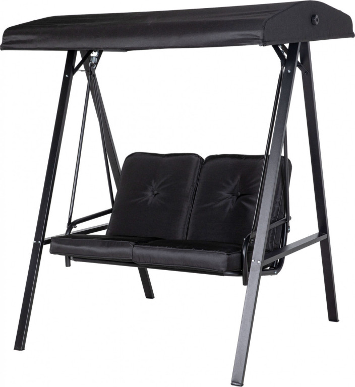 Zahradní houpačka 2místná | černá