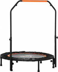 Fitness trampolína s výškově nastavitelnou rukojetí, Ø 102 cm | černá č.1
