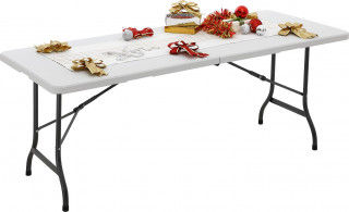 Velký zahradní stůl 220x70x72cm |bílá č.1