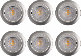 LED bodová světla Krog 6ks | stříbrná č.1
