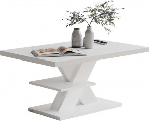 Konferenční stolek Detroit 90x60x45cm |bilý