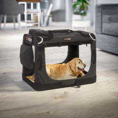 Přepravní box pro psy M 60x42x44cm | antracit Přepravní box pro psy M 60x42x44cm | antracit