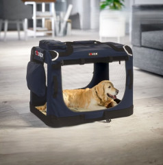 Přepravní box pro psy XL 82x58x58cm |modrá