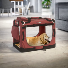 Přepravní box pro psy XL 82x58x58cm | červená Přepravní box pro psy XL 82x58x58cm | červená