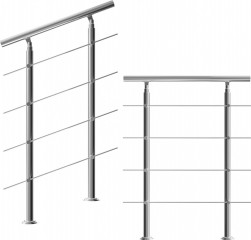 Designové zábradlí na schody z nerezové oceli 80cm č.1