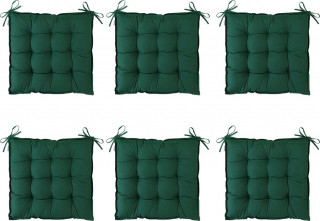 Polštáře na židle 6ks 43 x 39 x 5 cm | Zelená Polštáře na židle 6ks 43 x 39 x 5 cm | Zelená