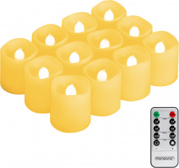 LED svíčky 12ks s dálkovým ovládáním