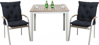 Polstrování na židle 2ks 116x57x7cm | antracit č.1