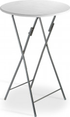 Barový skládací stůl Ø60cm | bílá č.1