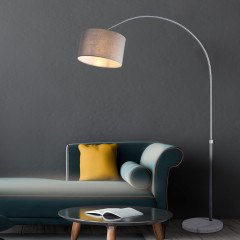 Designová oblouková lampa | šedá Designová oblouková lampa | šedá