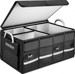 Zateplený organizér do kufru auta 60x35x30cm |černá č.1