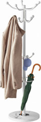 Věšák na oblečení bílý s mramorovou základnou 173 cm č.1