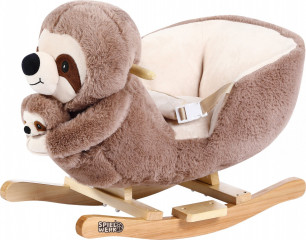 Houpací lenochod s bezpečnostním pásem | hnědý č.1