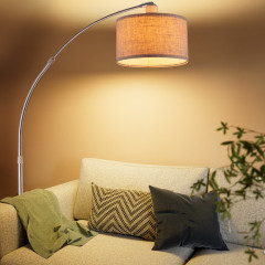 Designová oblouková lampa 150-175cm | šedá