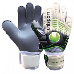 Brankárske rukavice Uhlsport Ergonomic Super Graphit 100034401 | white-black-green | veľkosť 11 č.2