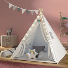 Hrací stan Tipi 160x130x130cm | bílý č.1