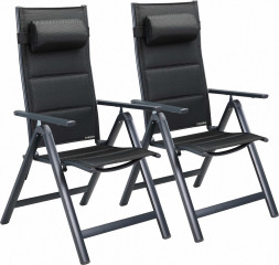 Zahradní židle Bern Premium sada 2 kusů | antracit