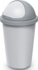 Odpadkový koš 50l | stříbrnošedý č.1