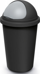 Odpadkový koš 50l | černošedý č.1