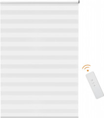 Elektrická dvojitá roleta s dálkovým ovládáním, 120x180 cm | bílá č.1